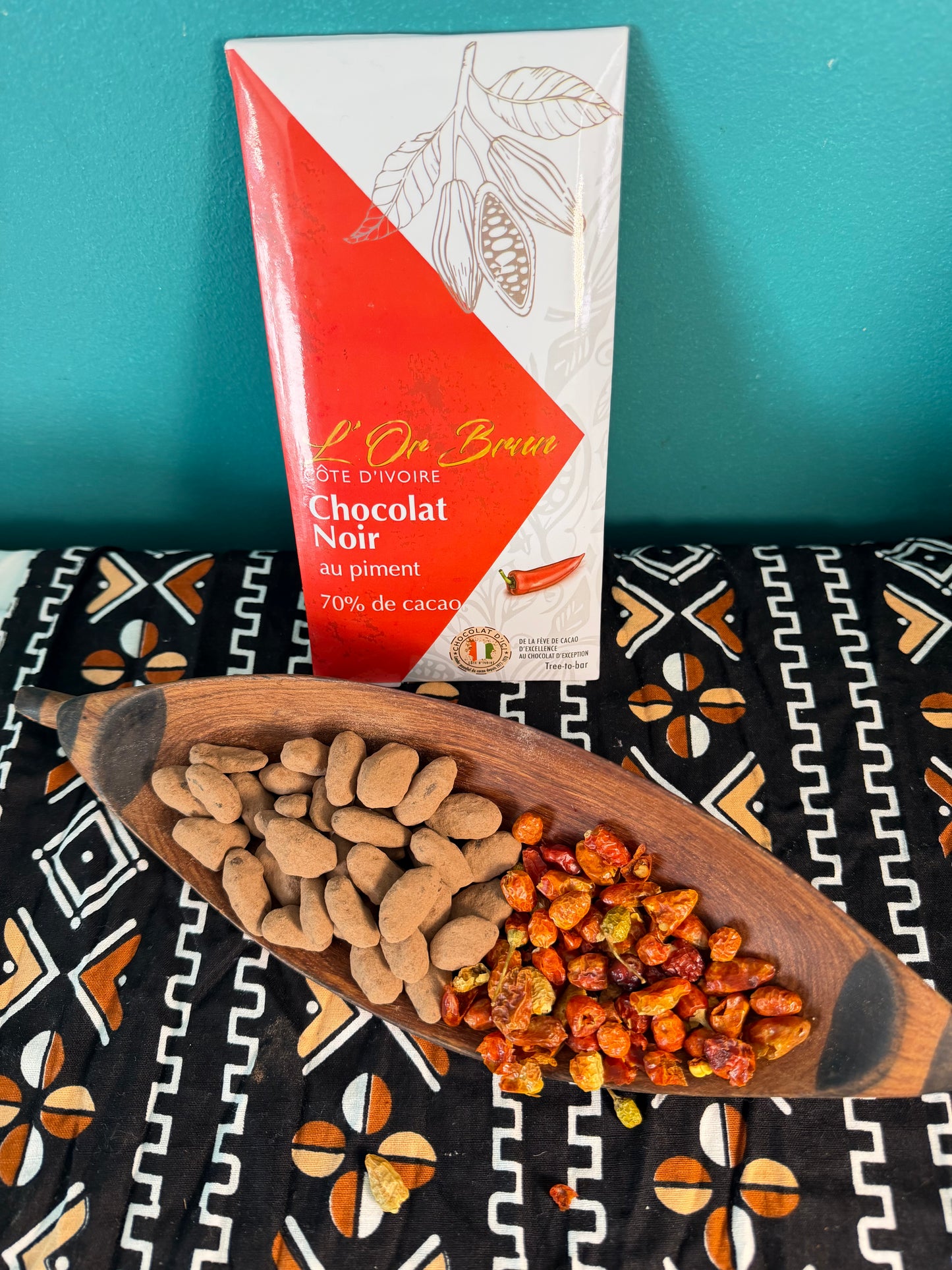 Chocolat Noir 70% Piment Chocovi -100G