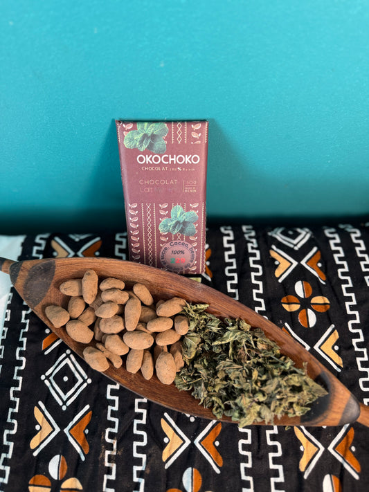 Chocolat au lait à la menthe Okochoko -60G