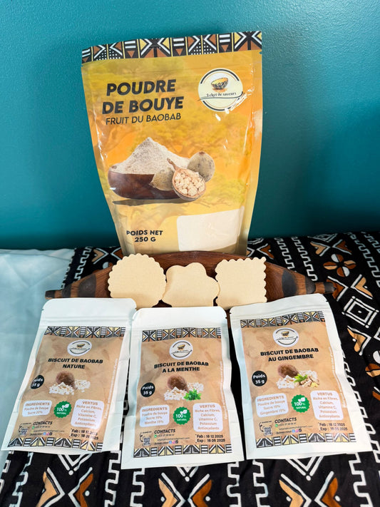 Biscuit de baobab - 3 saveurs -35G