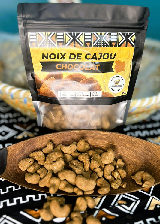 Noix de cajou caramélisées enrobées de cacao- 100G